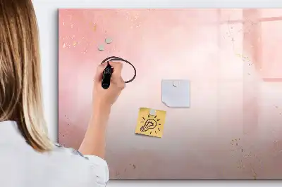 Quadro magnético para desenho na cor mármore rosa