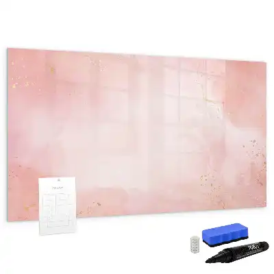 Quadro magnético para desenho na cor mármore rosa