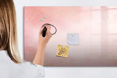 Quadro magnético para desenho na cor mármore rosa