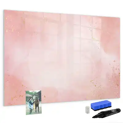 Quadro magnético para desenho na cor mármore rosa