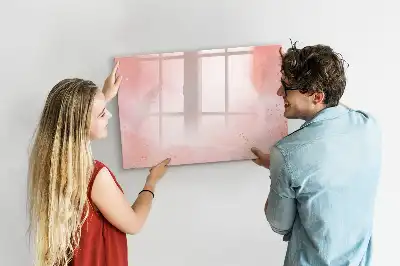 Quadro magnético para desenho na cor mármore rosa