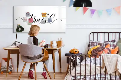 Quadro magnético para escrever tema texto viagem