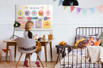 Quadro magnético para desenho planner escolar