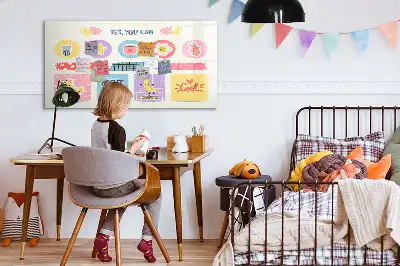 Quadro magnético para desenho planner escolar