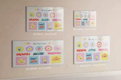 Quadro magnético para desenho planner escolar