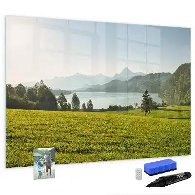 Quadro magnético para desenhar modelo montanhas e planície