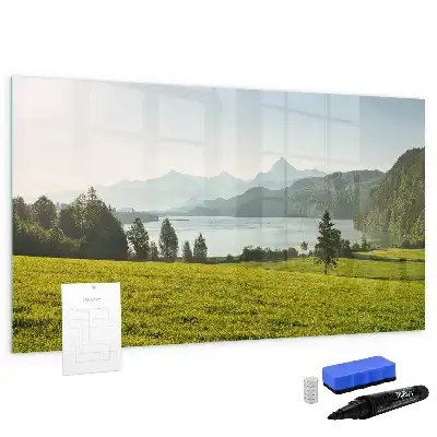 Quadro magnético para desenhar modelo montanhas e planície
