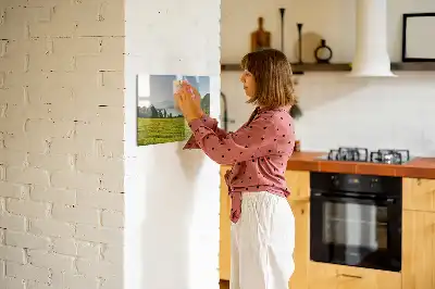 Quadro magnético para desenhar modelo montanhas e planície
