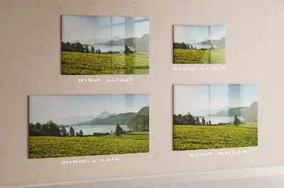Quadro magnético para desenhar modelo montanhas e planície