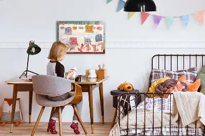 Planner semanal infantil quadro magnético para escrever