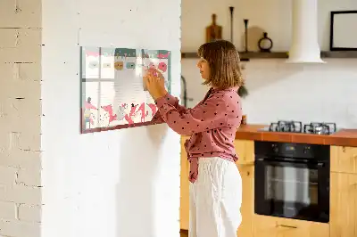 Planner semanal infantil quadro magnético para escrever