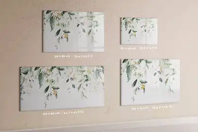 Quadro magnético para desenhar estampa de folhas de plantas
