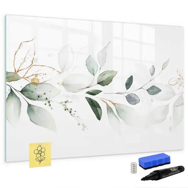 Quadro magnético para escrever lista abstrata