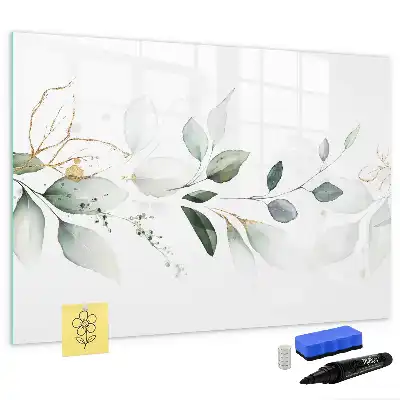 Quadro magnético para escrever lista abstrata