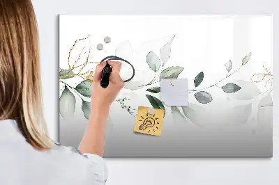 Quadro magnético para escrever lista abstrata
