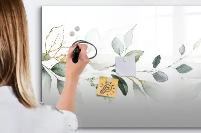 Quadro magnético para escrever lista abstrata
