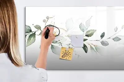 Quadro magnético para escrever lista abstrata