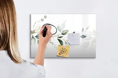 Quadro magnético para escrever lista abstrata