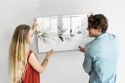 Quadro magnético para escrever lista abstrata