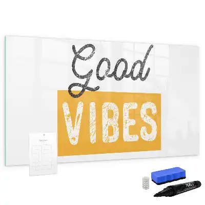 Quadro magnético para desenhar com frase inspiradora