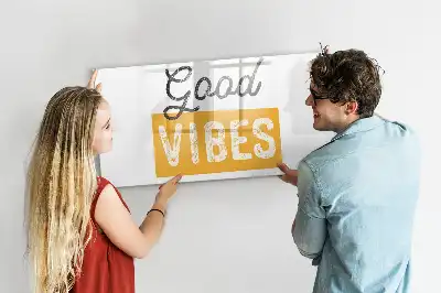Quadro magnético para desenhar com frase inspiradora