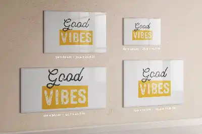 Quadro magnético para desenhar com frase inspiradora
