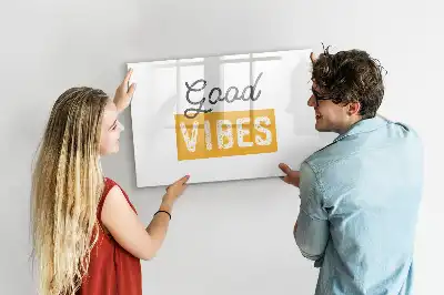Quadro magnético para desenhar com frase inspiradora