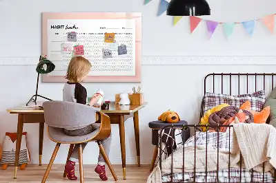 Rastreador de hábitos quadro magnético para escrever
