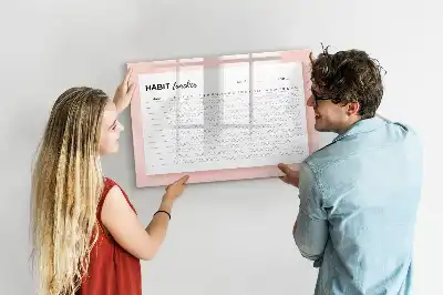 Rastreador de hábitos quadro magnético para escrever