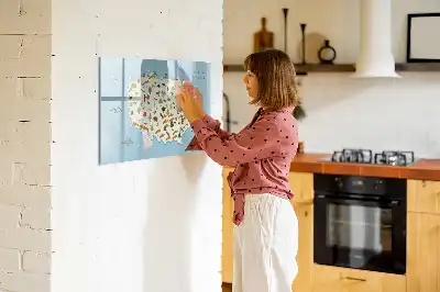Quadro magnético para escrever mapa dos animais da Polônia