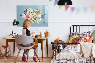 Quadro magnético para escrever mapa dos animais da Polônia