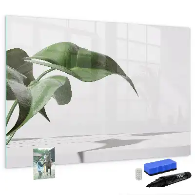 Quadro magnético para desenho folhas abstratas