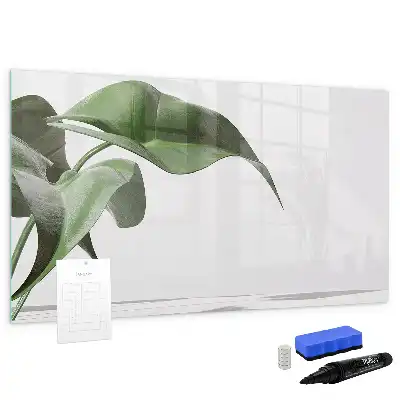 Quadro magnético para desenho folhas abstratas