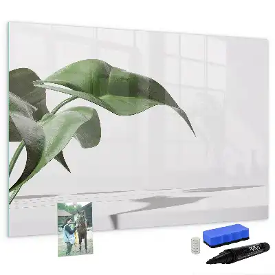 Quadro magnético para desenho folhas abstratas