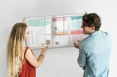 Quadro magnético para escrever lista de desejos