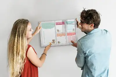 Quadro magnético para escrever lista de desejos