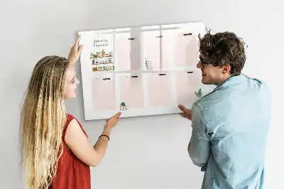 Planner semanal quadro magnético para desenhar