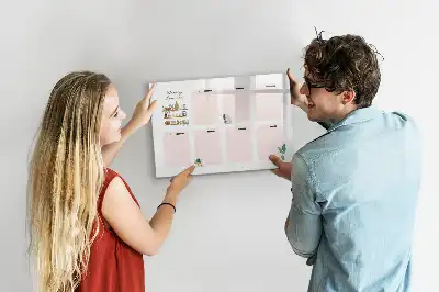Planner semanal quadro magnético para desenhar