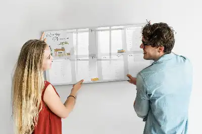 Quadro magnético para escrever planner semanal aconchegante