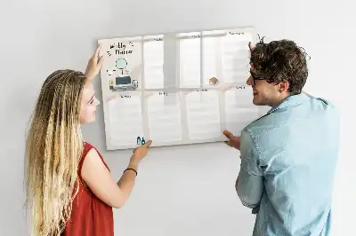 Quadro magnético para desenho planner semanal