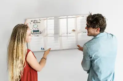 Quadro magnético para desenho planner semanal