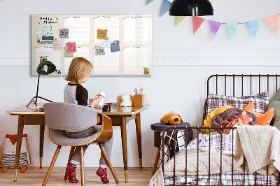 Quadro magnético para desenho planner semanal