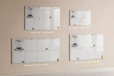Quadro magnético para desenho planner semanal