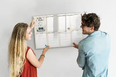 Quadro magnético para desenho planner semanal