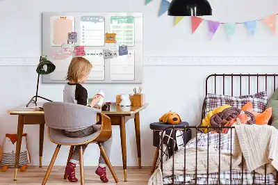 Quadro magnético para escrita notas coloridas