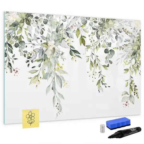 Quadro magnético para desenhar estampa natureza em flor