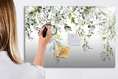 Quadro magnético para desenhar estampa natureza em flor