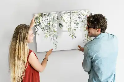 Quadro magnético para desenhar estampa natureza em flor