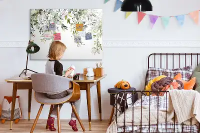 Quadro magnético para desenhar estampa natureza em flor