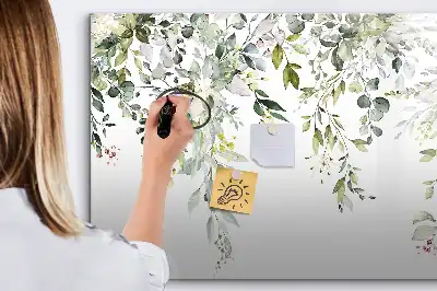 Quadro magnético para desenhar estampa natureza em flor